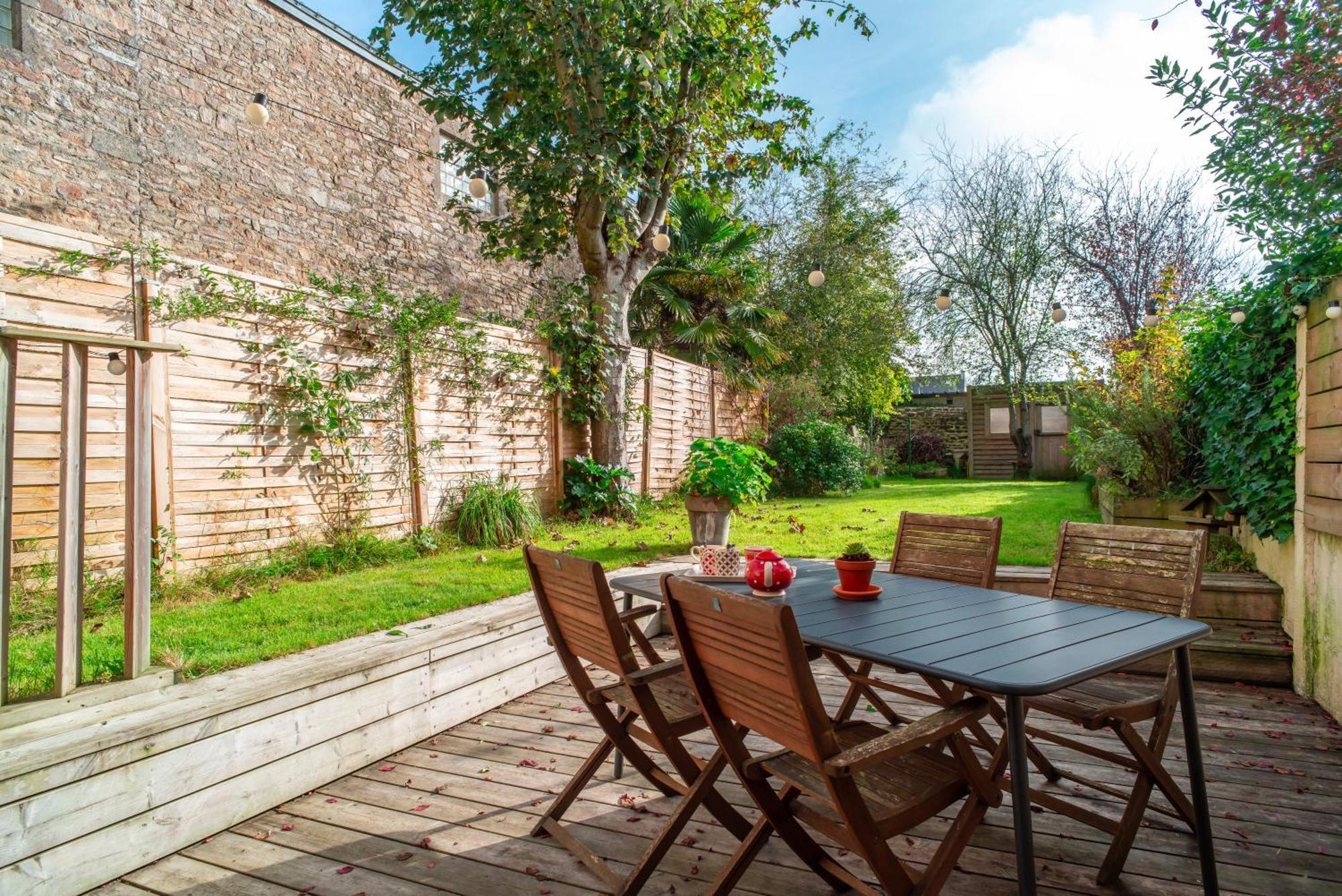 Escale Jardin - Joli Apt Proche Gare Avec Jardin Vannes Exterior photo